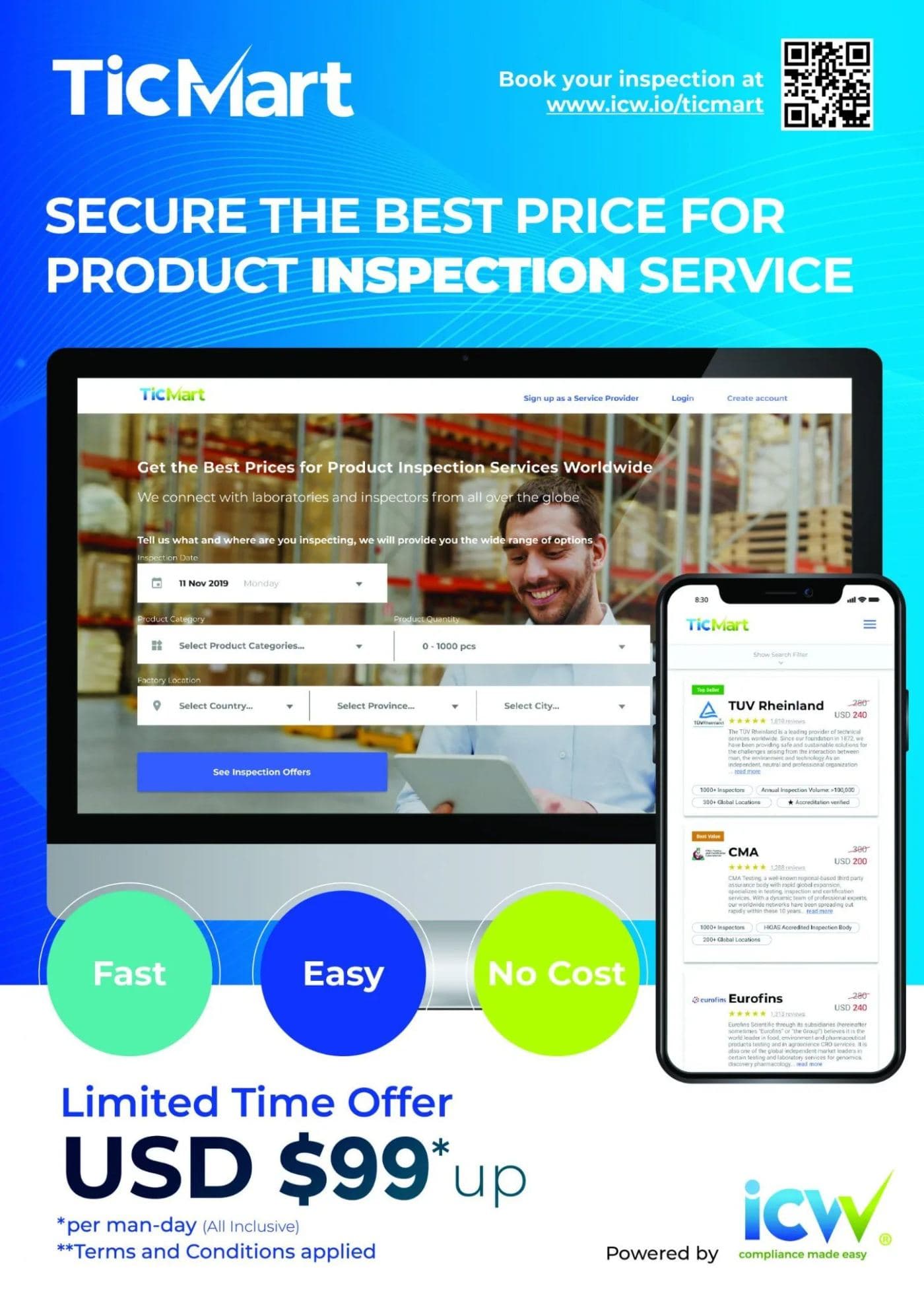 Product Testing and Inspection Platform – TICMART